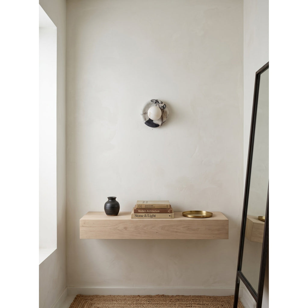 Alba — Applique murale en marbre et albâtre