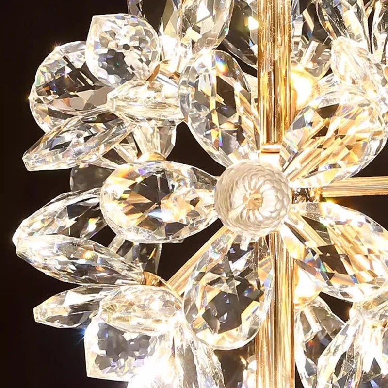 Lustre Cascade en Sphères de Cristal – Modèle Sferella (DIMOREE)