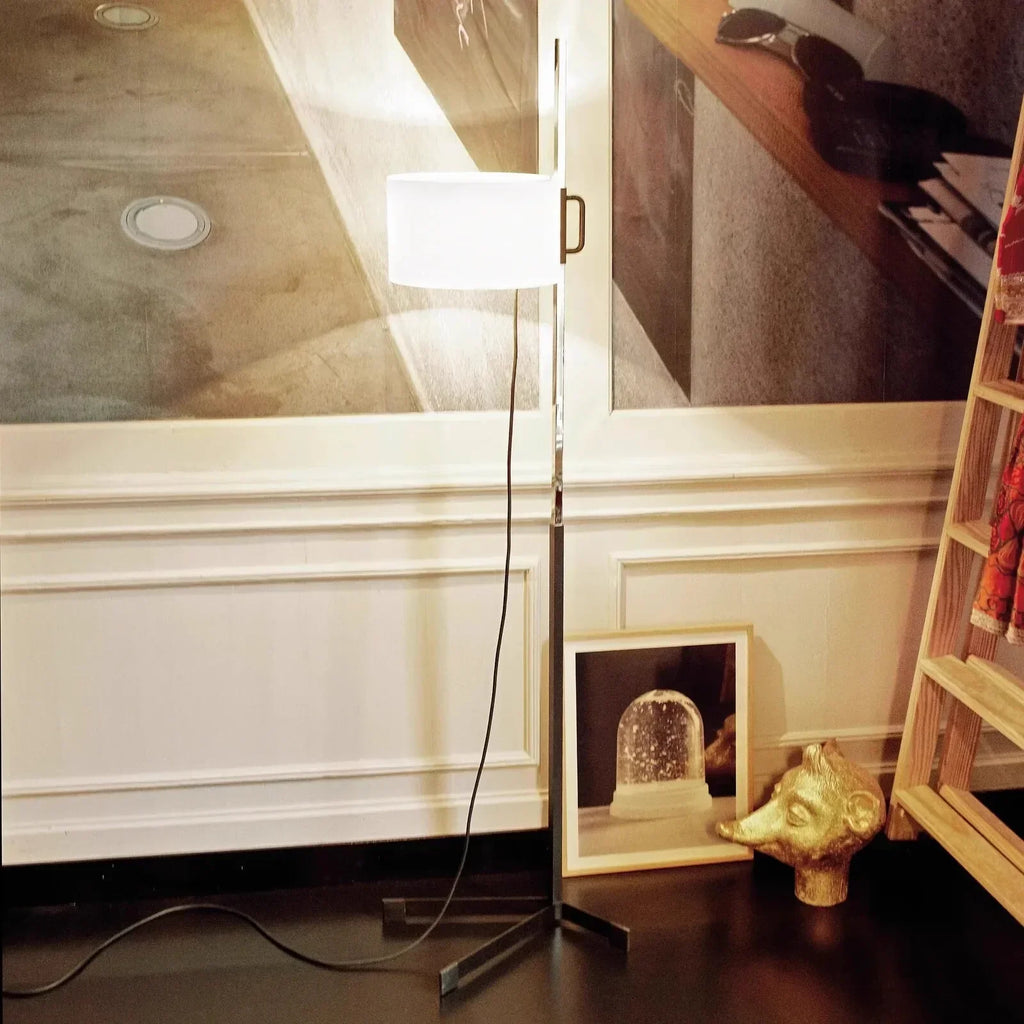 Zelva — Lampe sur pied en métal et tissu