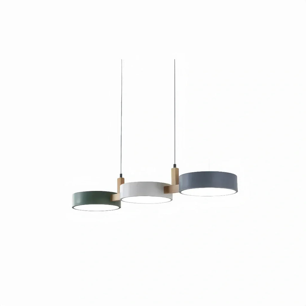 Trielle — Suspension macaron nordique trois lampes