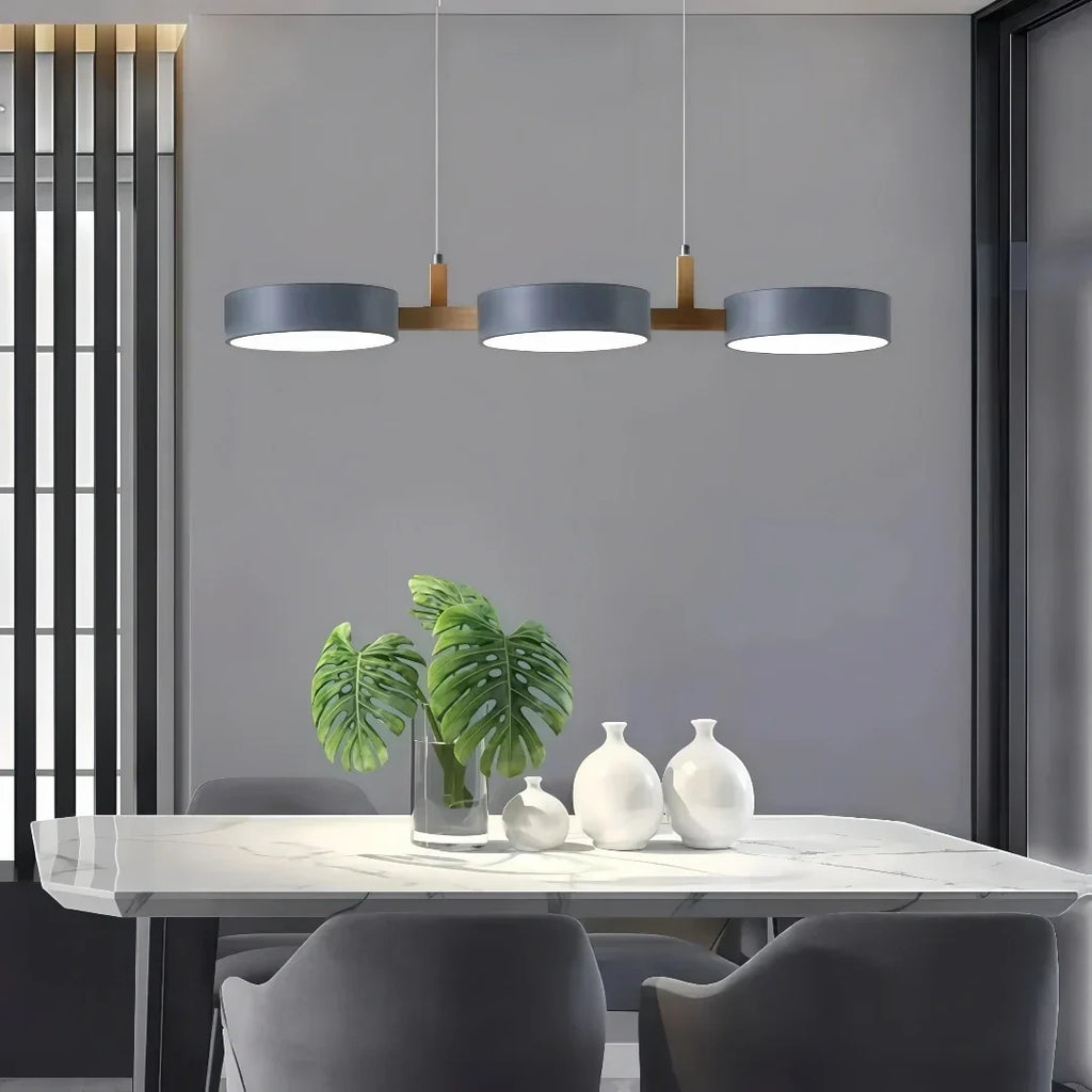 Trielle — Suspension macaron nordique trois lampes
