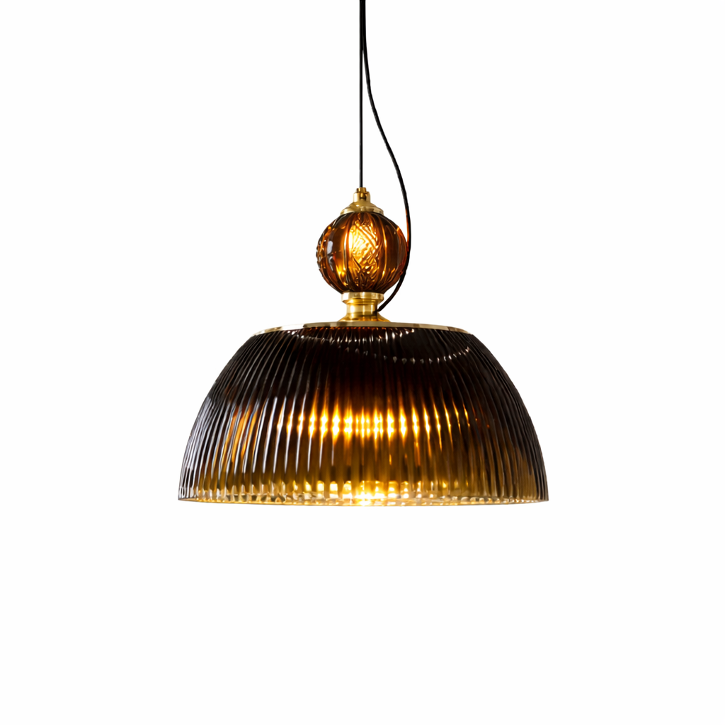 Fumaria — Suspension cloche en verre fumé