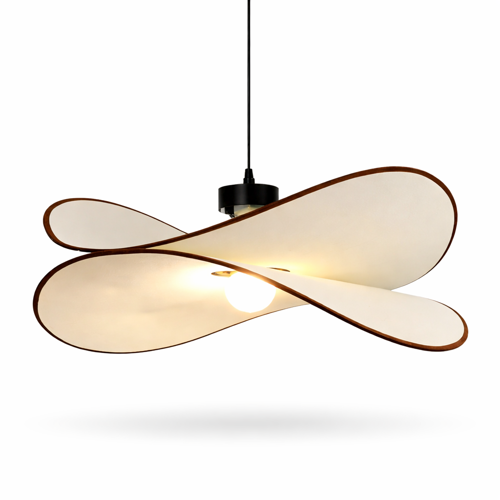 Ondaria — Suspension LED ondulée noire
