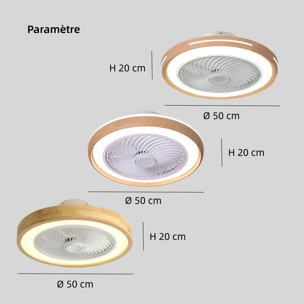 Circéo — Ventilateur de plafond silencieux LED