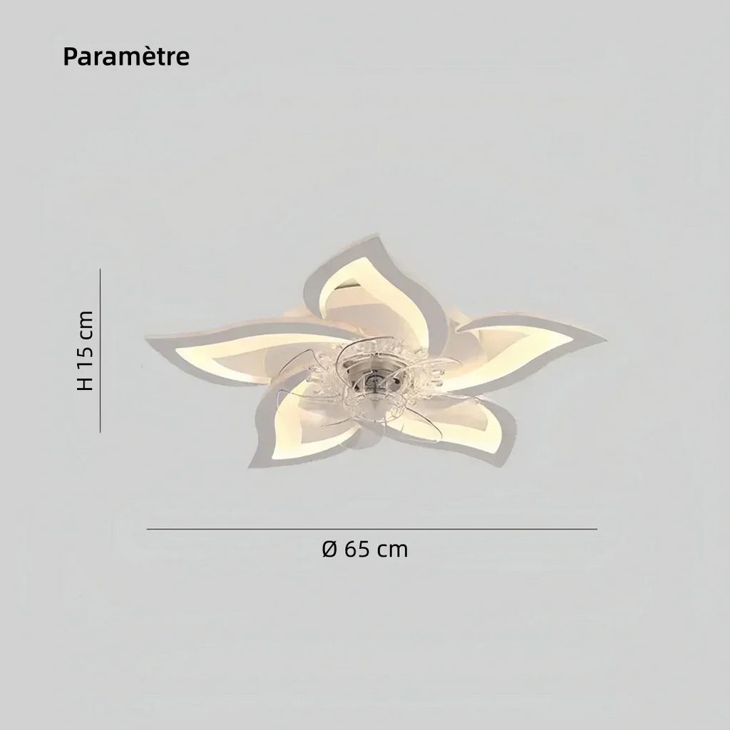 Florea — Ventilateur de plafond fleur silencieux