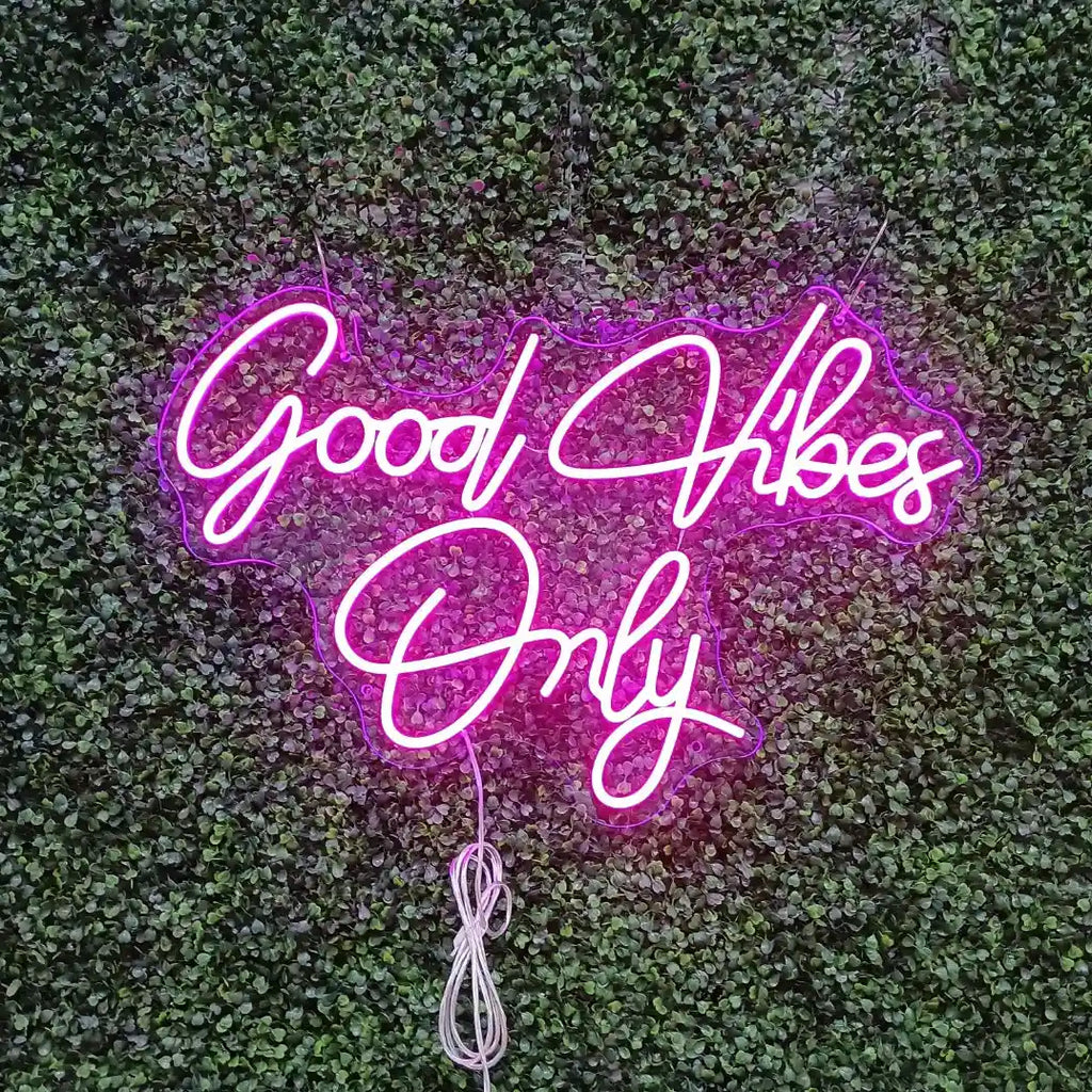 Felice — Néon LED message Good Vibes Only