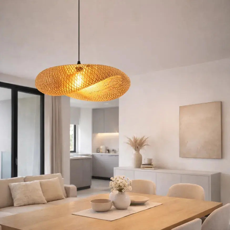 Svanea — Suspension scandinave en bambou tressé
