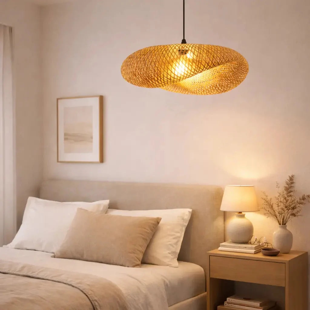 Svanea — Suspension scandinave en bambou tressé