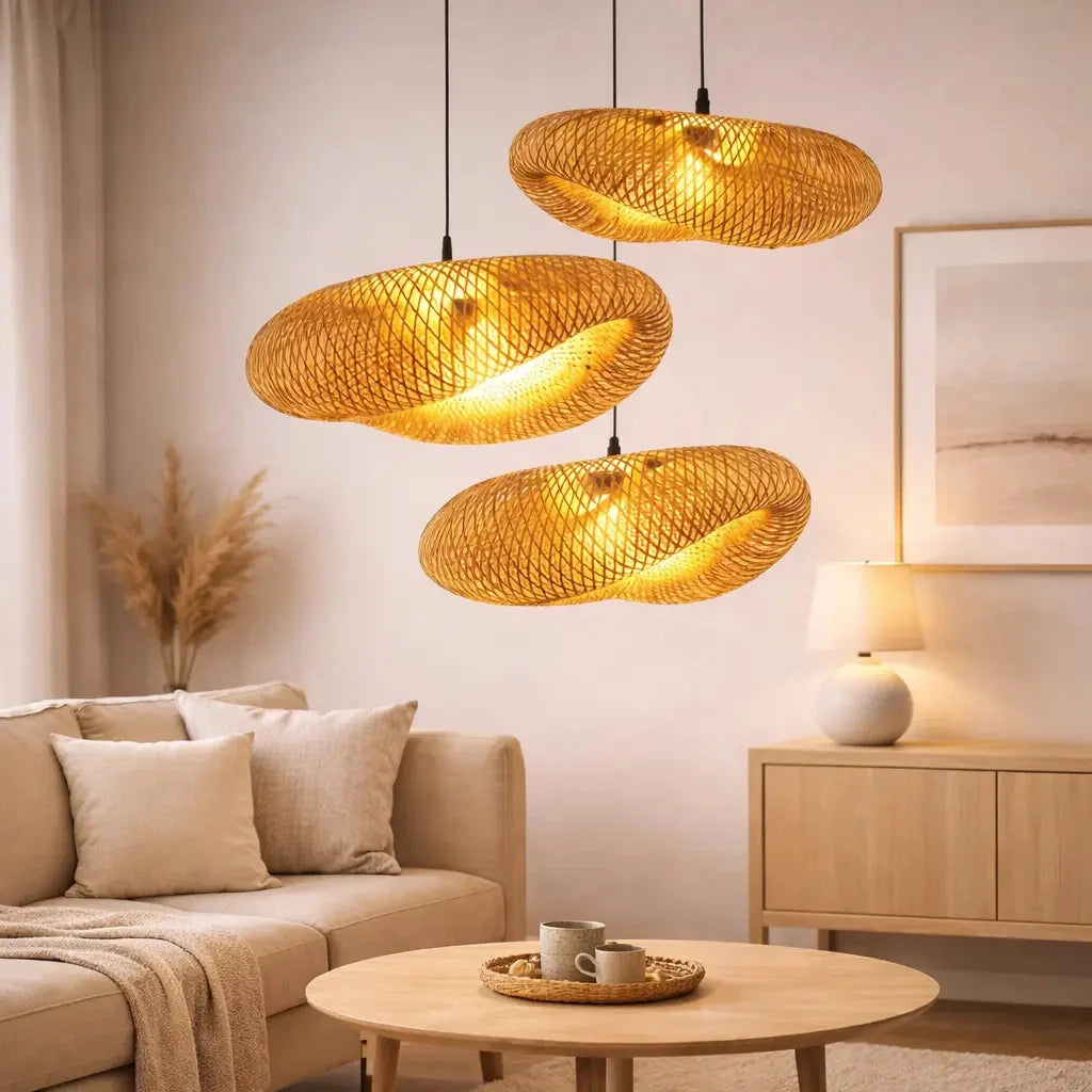 Svanea — Suspension scandinave en bambou tressé