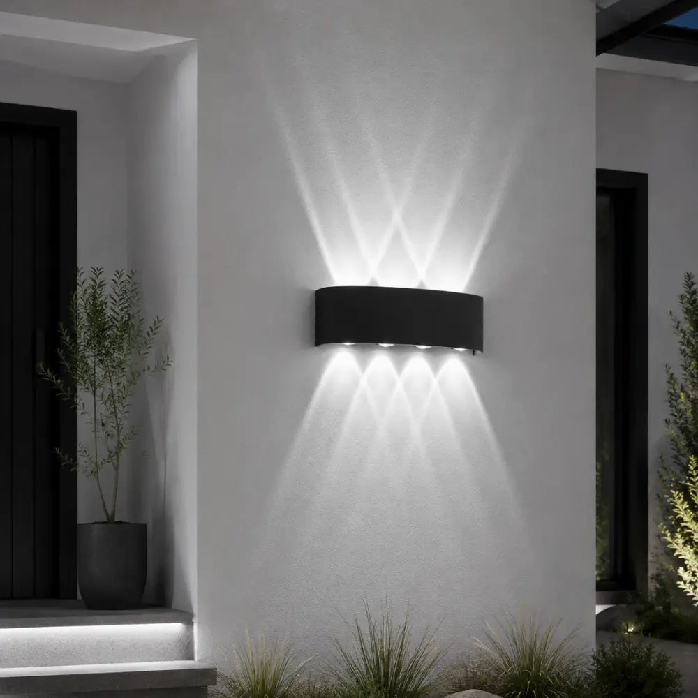 Skara — Applique extérieure LED à double faisceau