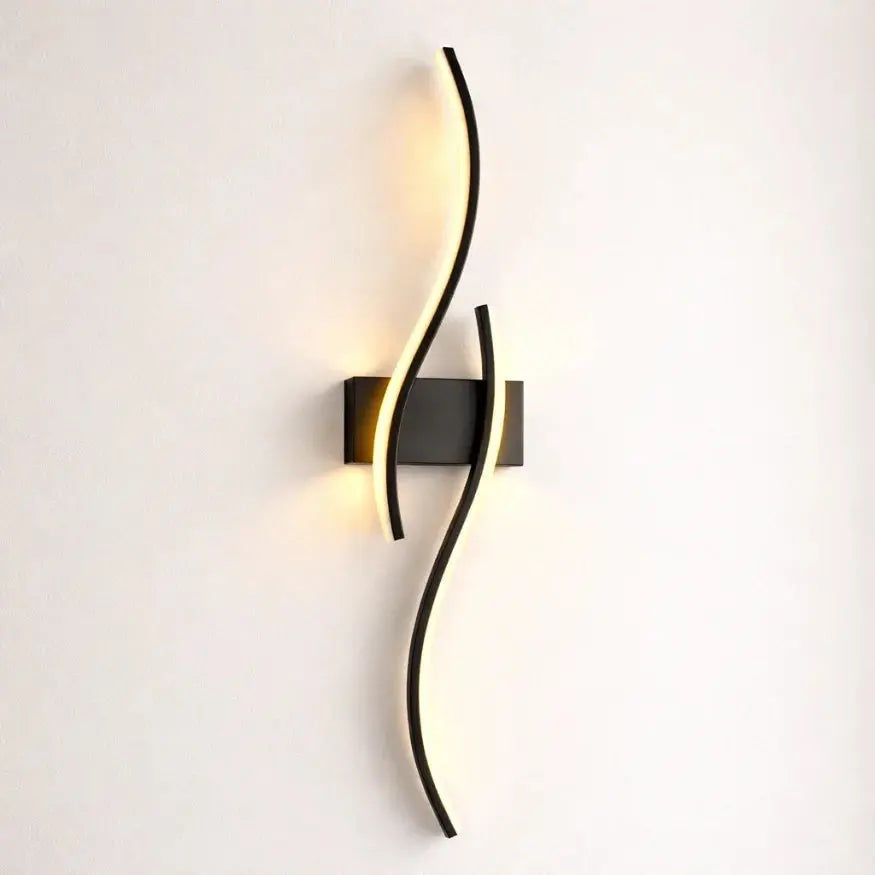Calia — Applique murale LED linéaire finition noire