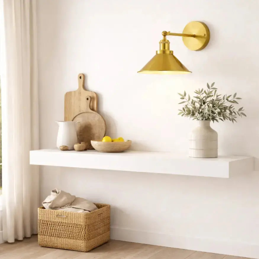 Viggo — Applique orientable en laiton doré