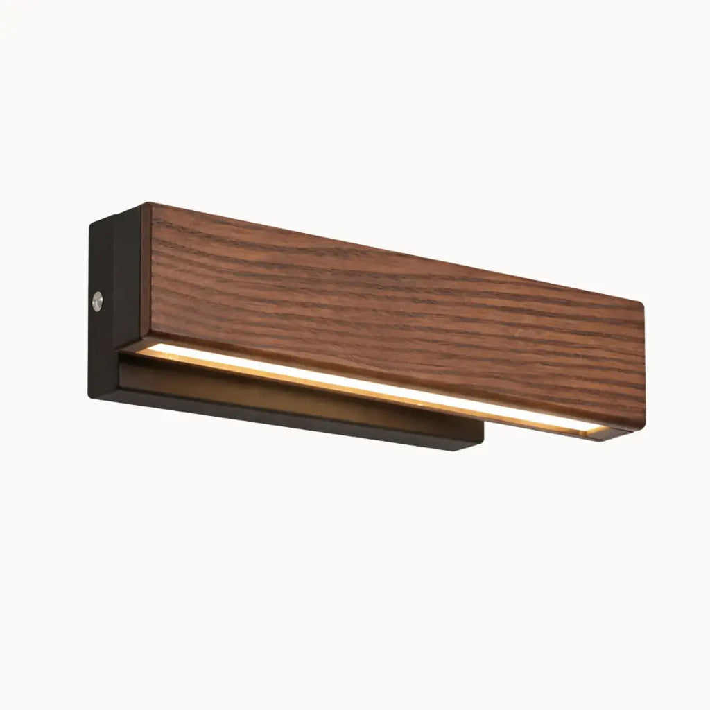 Ornéa — Applique murale LED en bois de noyer