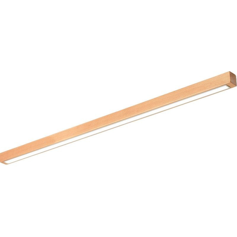 Tanéa — Applique de miroir linéaire en bois naturel