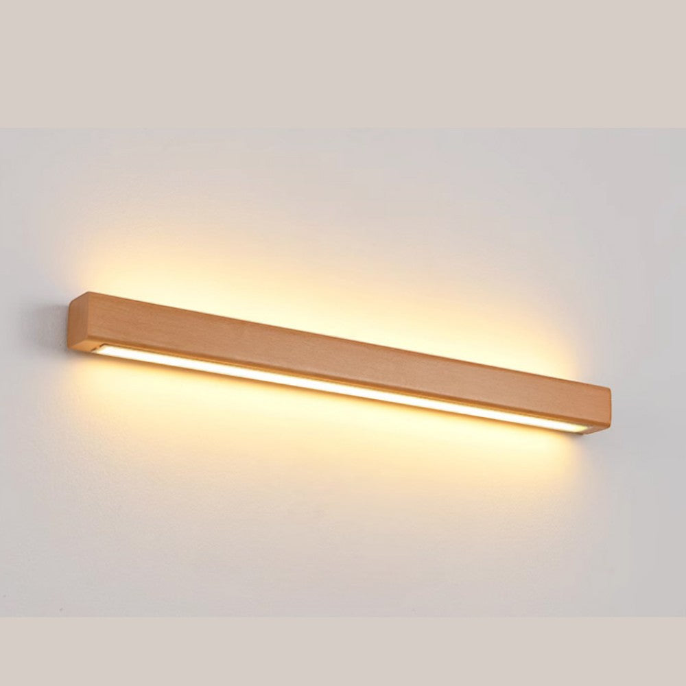 Applique de Miroir Linéaire en Bois Naturel – Modèle Tanéa (DIMOREE)