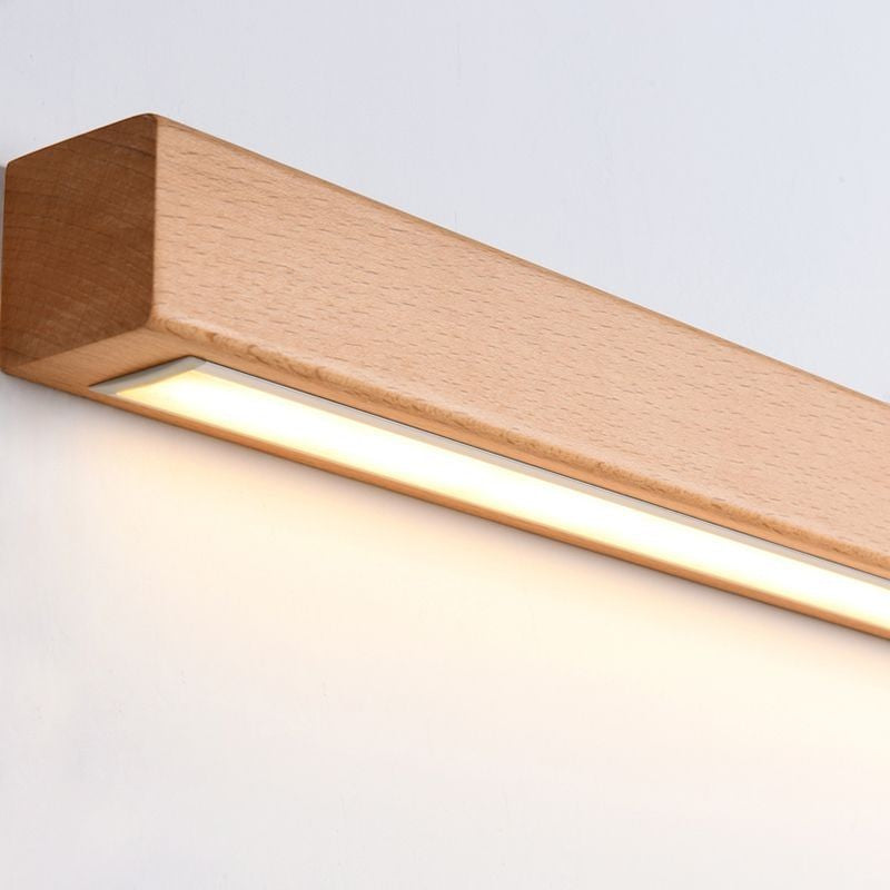 Applique de Miroir Linéaire en Bois Naturel – Modèle Tanéa (DIMOREE)