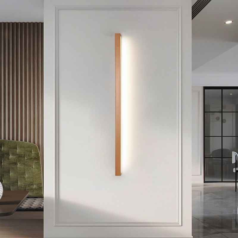 Applique de Miroir Linéaire en Bois Naturel – Modèle Tanéa (DIMOREE)