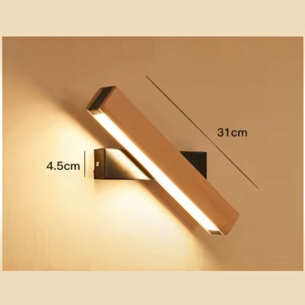 Applique Murale Liseuse en Bois Orientable – Modèle Solis (DIMOREE)