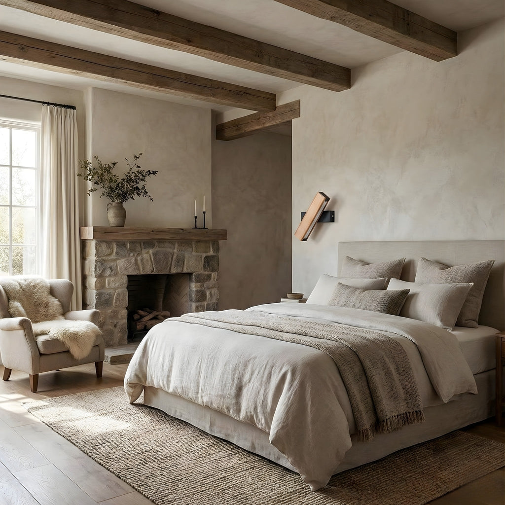 Applique Murale Liseuse en Bois Orientable – Modèle Solis (DIMOREE)