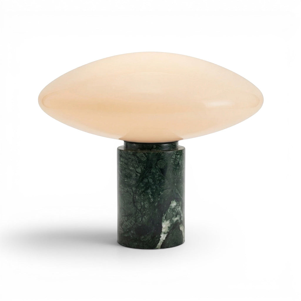 Lampe à Poser Nordique en Marbre Véritable – Modèle Kuméa (DIMOREE)