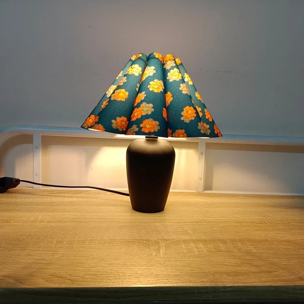 Lampe à Poser avec Abat-Jour Plissé – Modèle Séraphine (DIMOREE)