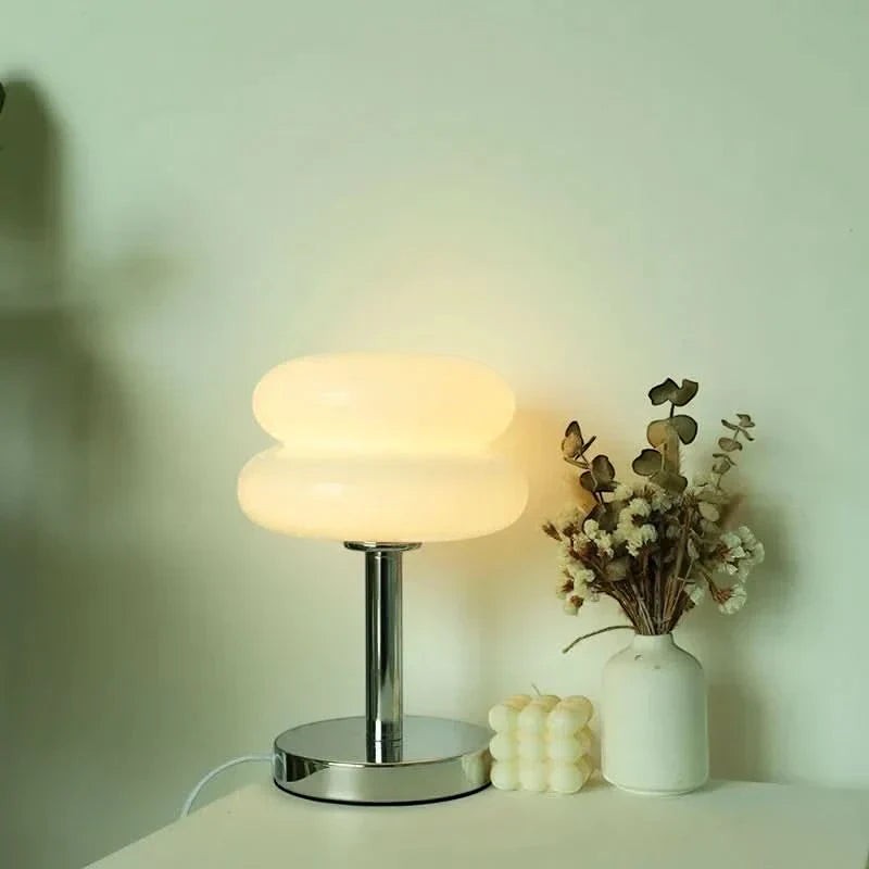 Lampe à Poser Macaron en Verre Soufflé – Modèle Kaïa (DIMOREE)
