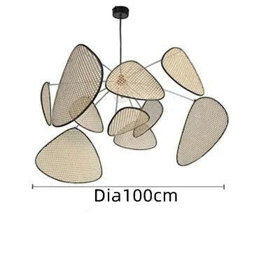 Lustre Bohème en Bambou Tressé Naturel – Modèle Cannella (DIMOREE)