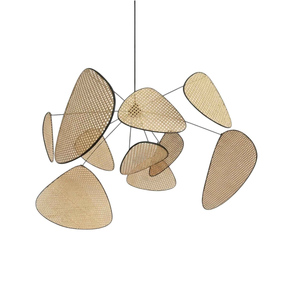 Lustre Bohème en Bambou Tressé Naturel – Modèle Cannella (DIMOREE)