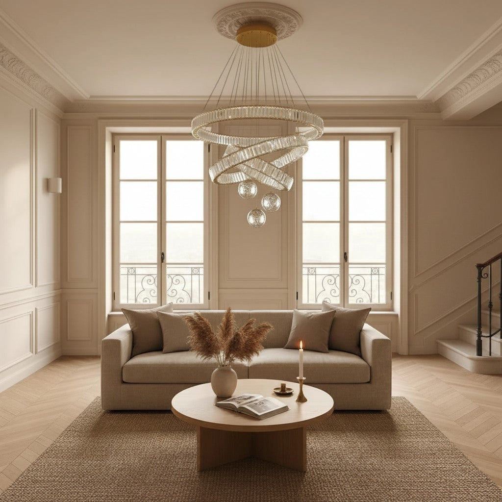 Lustre en Cristal pour Salle à Manger – Modèle Noma (DIMOREE)