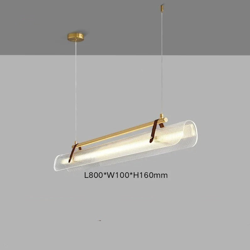 Milane — Lustre LED minimaliste en verre