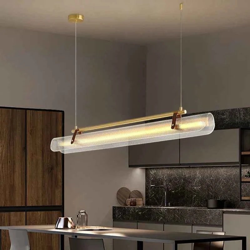 Lustre LED en Verre au Design Minimaliste – Modèle Milane (DIMOREE)