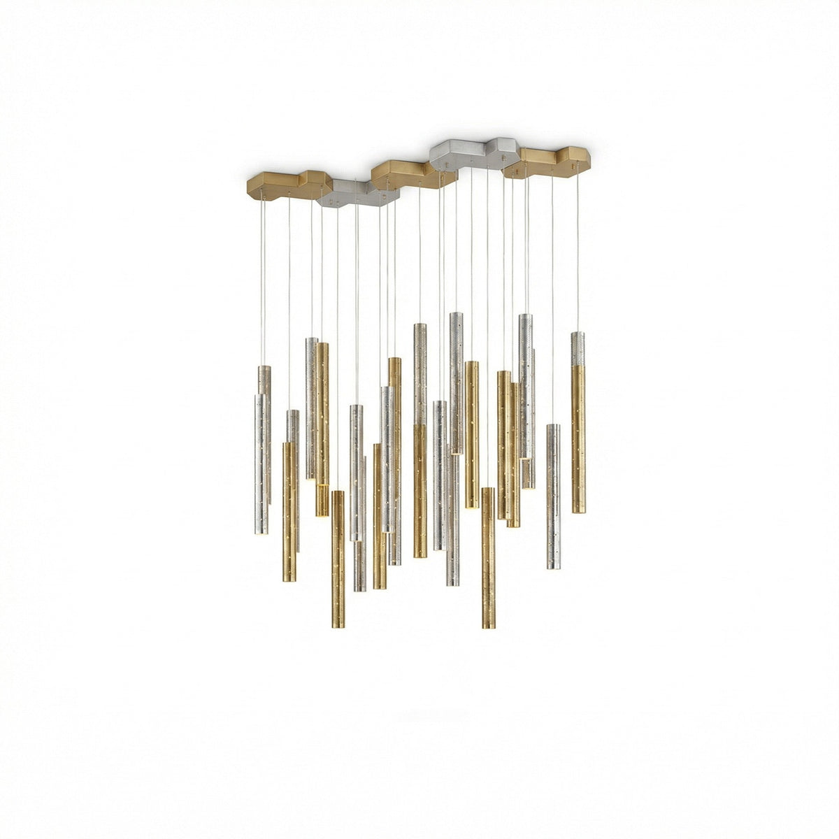 Lustre Moderne à Tubes Verticaux en Acier – Modèle Riviana (DIMOREE)