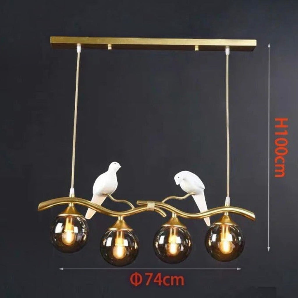 Lustre Contemporain en Verre et Métal – Modèle Bohème (DIMOREE)