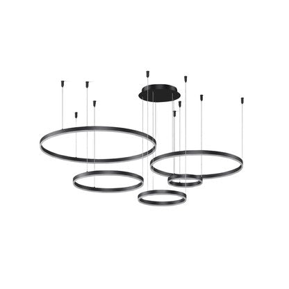 Odyssia — Lustre à cinq anneaux étagés