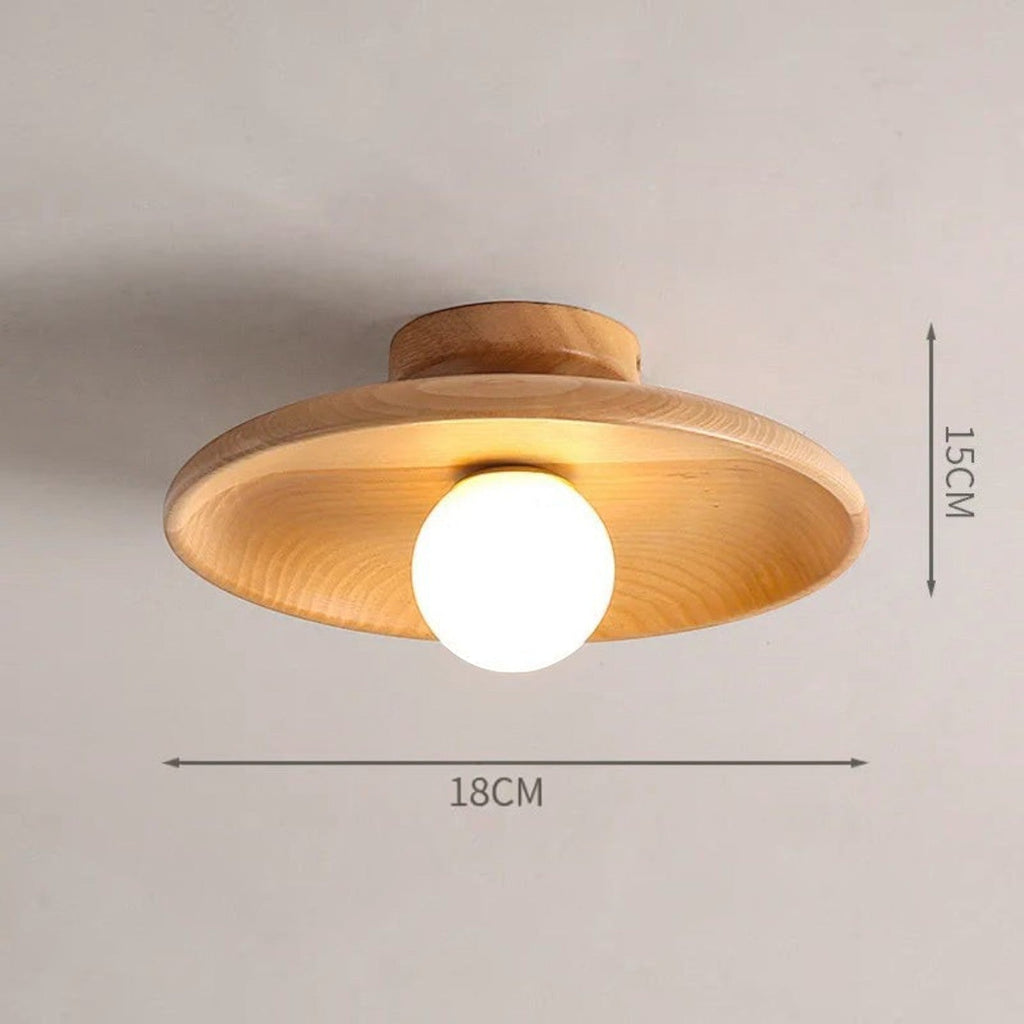 Plafonnier en Bois pour Couloir et Escalier – Modèle Vestria (DIMOREE)