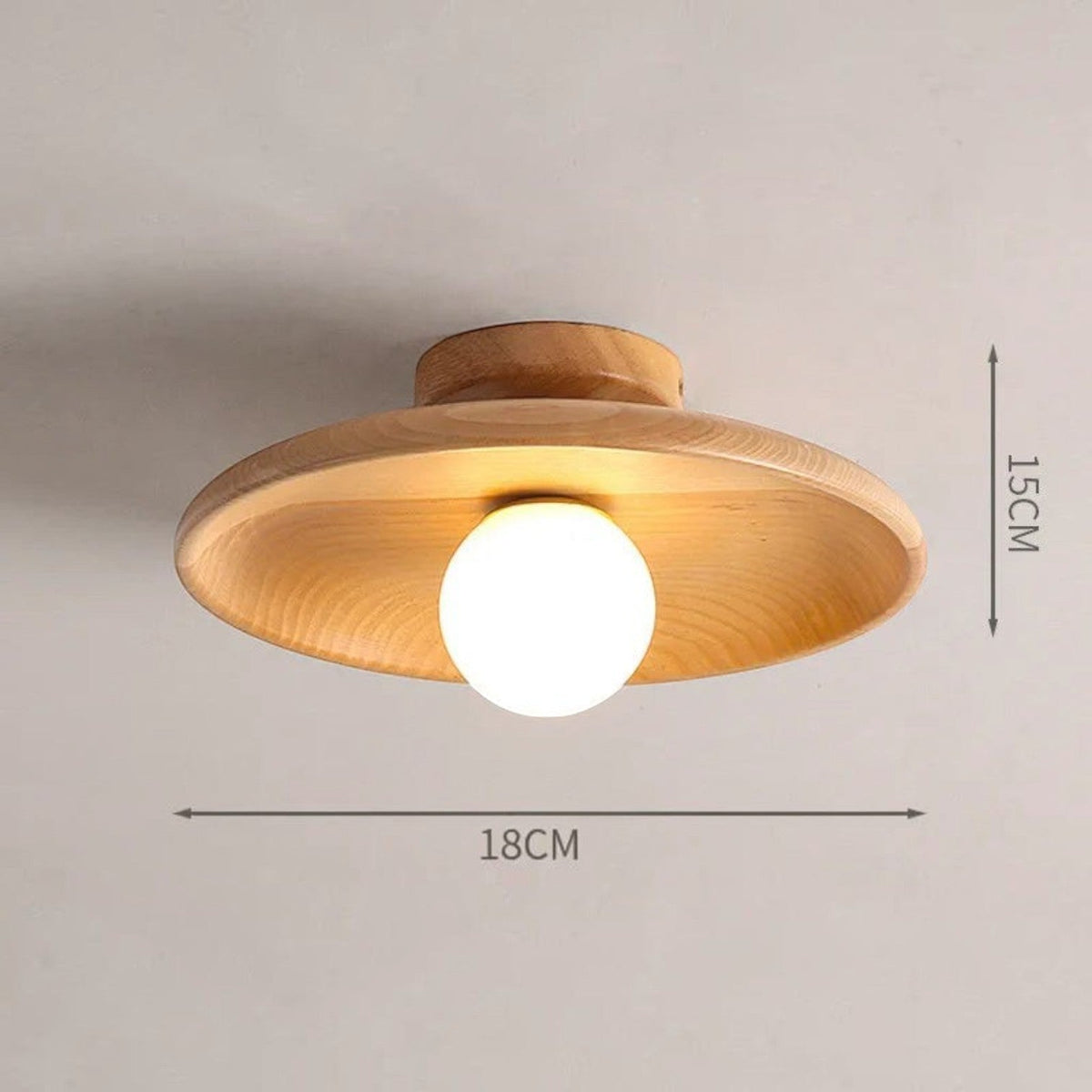 Plafonnier en Bois pour Couloir et Escalier – Modèle Vestria (DIMOREE)