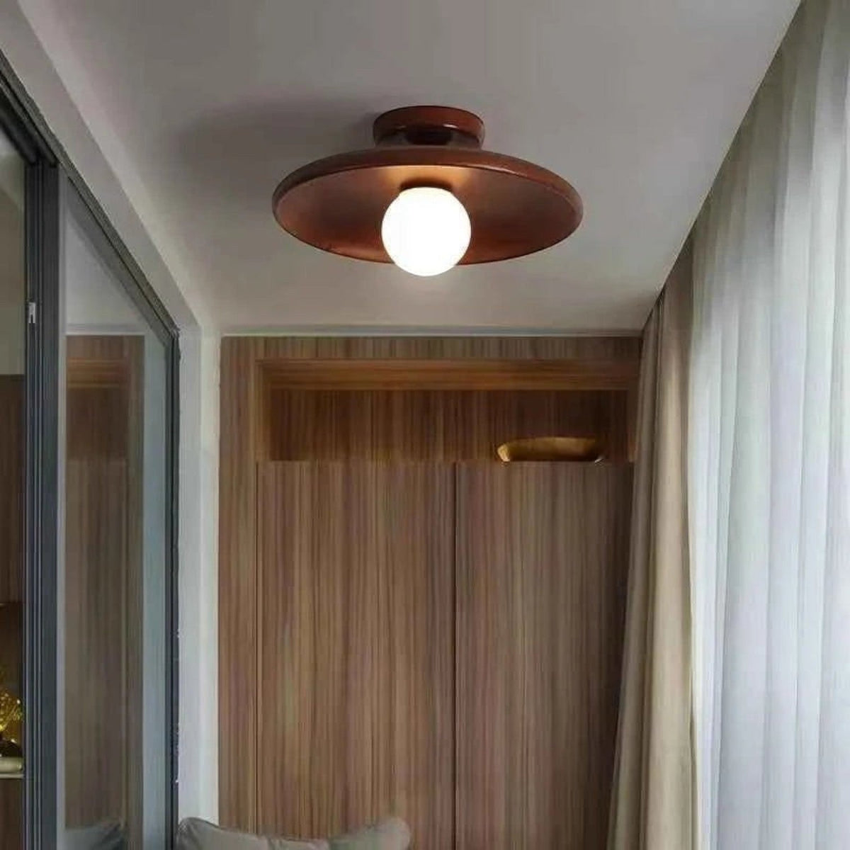 Plafonnier en Bois pour Couloir et Escalier – Modèle Vestria (DIMOREE)