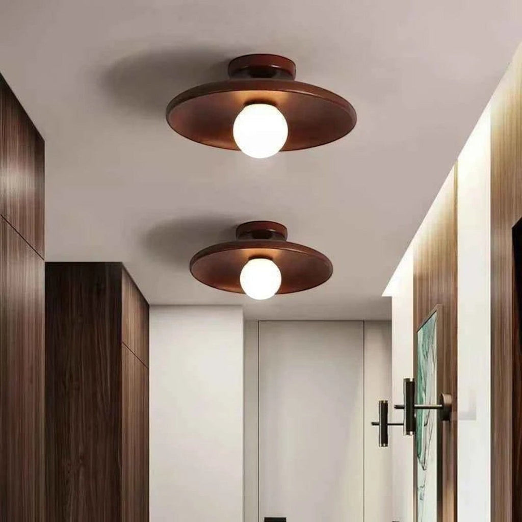 Plafonnier en Bois pour Couloir et Escalier – Modèle Vestria (DIMOREE)