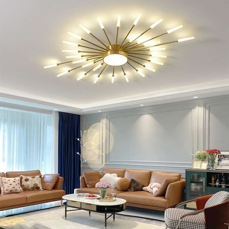 Plafonnier LED Grand Diamètre pour Salon – Modèle Liora (DIMOREE)