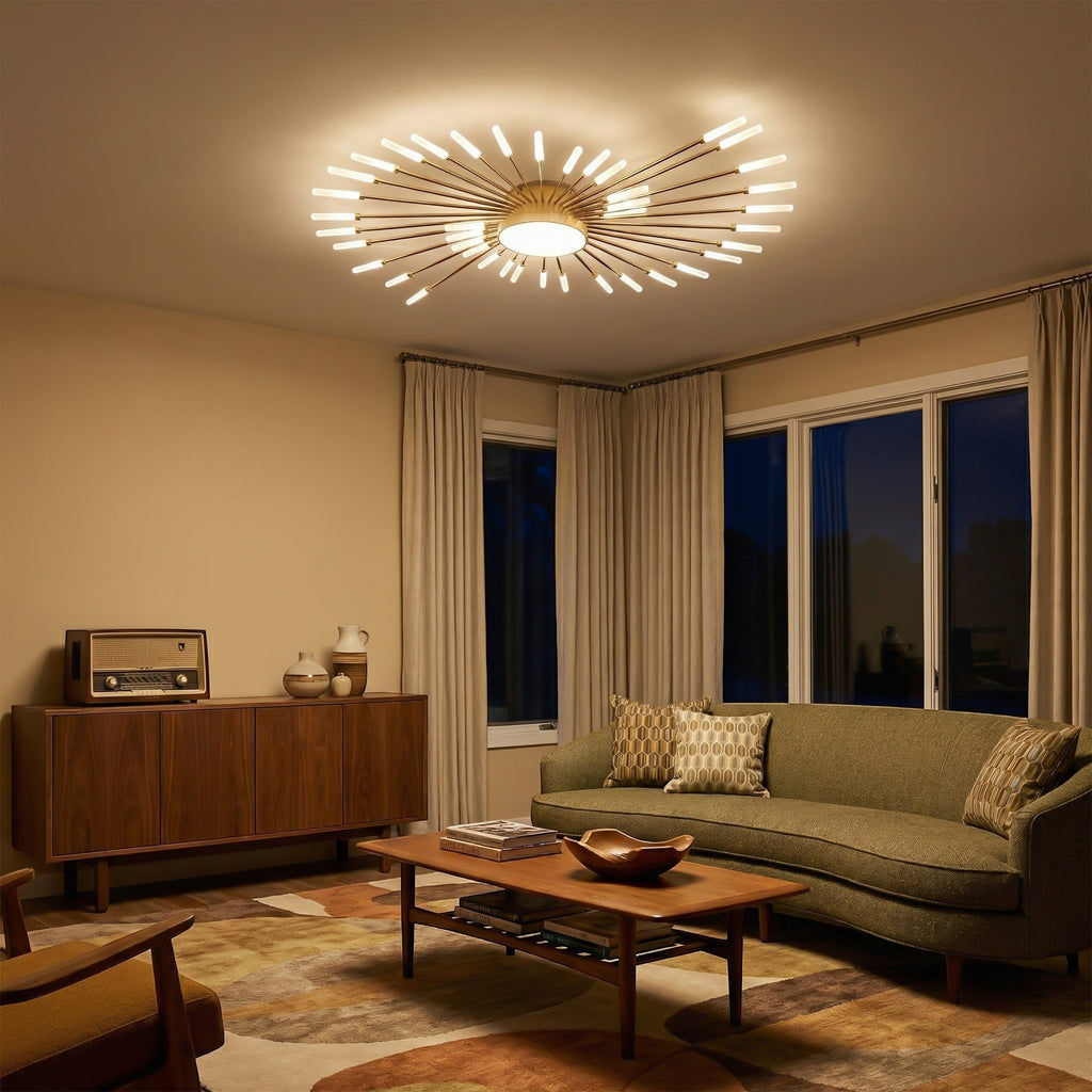 Plafonnier LED Grand Diamètre pour Salon – Modèle Liora (DIMOREE)