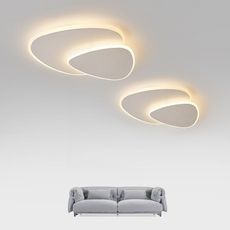 Plafonnier Triangulaire Blanc Dimmable – Modèle Sérena (DIMOREE)
