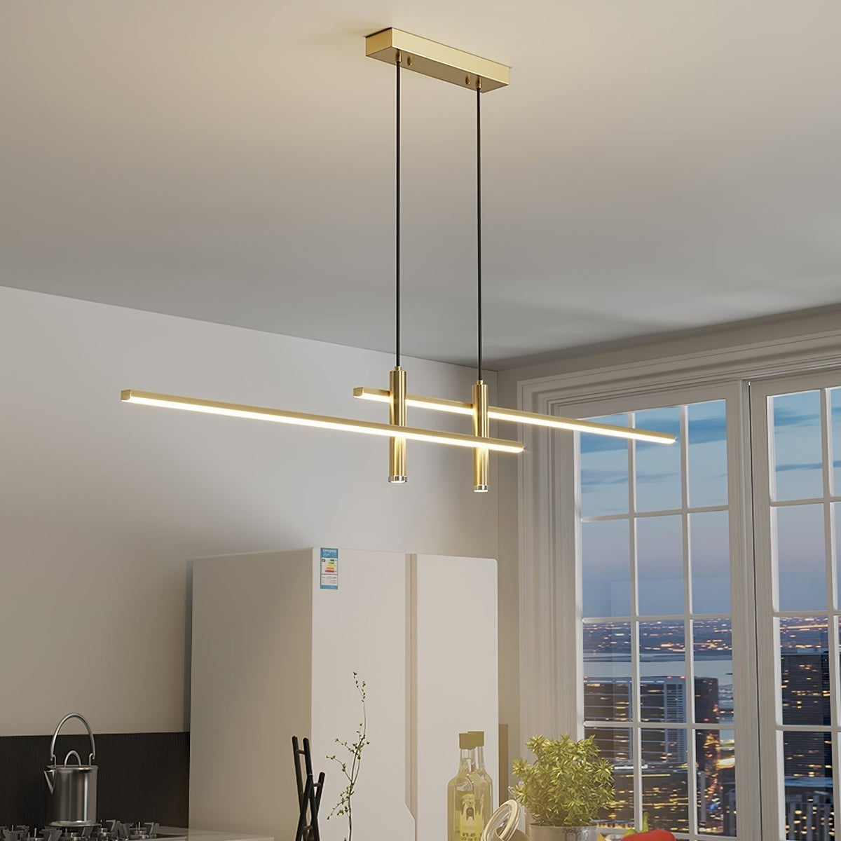 Suspension Linéaire Métal Dimmable – Modèle Belvéa (DIMOREE)