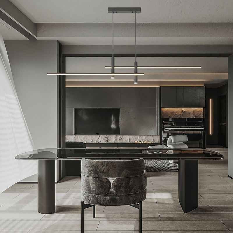 Suspension Linéaire Métal Dimmable – Modèle Belvéa (DIMOREE)