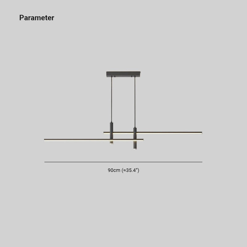 Belvéa — Suspension linéaire dimmable en métal