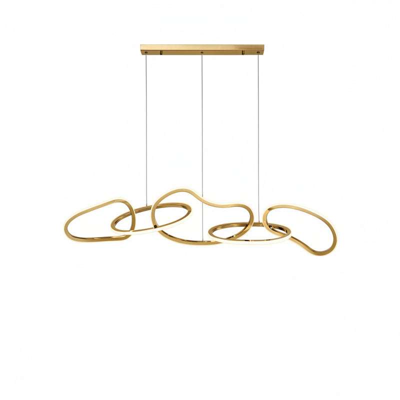 Orbina — Grande suspension à anneaux LED dimmable
