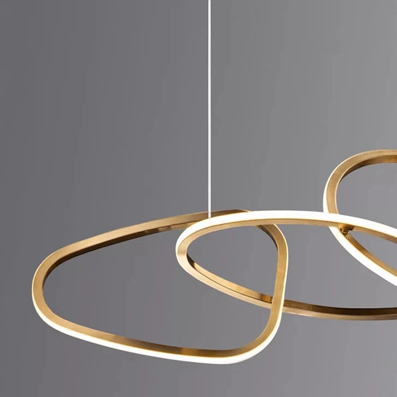 Grande Suspension à Anneaux LED Dimmable – Modèle Orbina (DIMOREE)