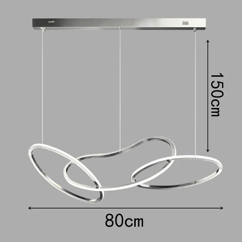 Grande Suspension à Anneaux LED Dimmable – Modèle Orbina (DIMOREE)