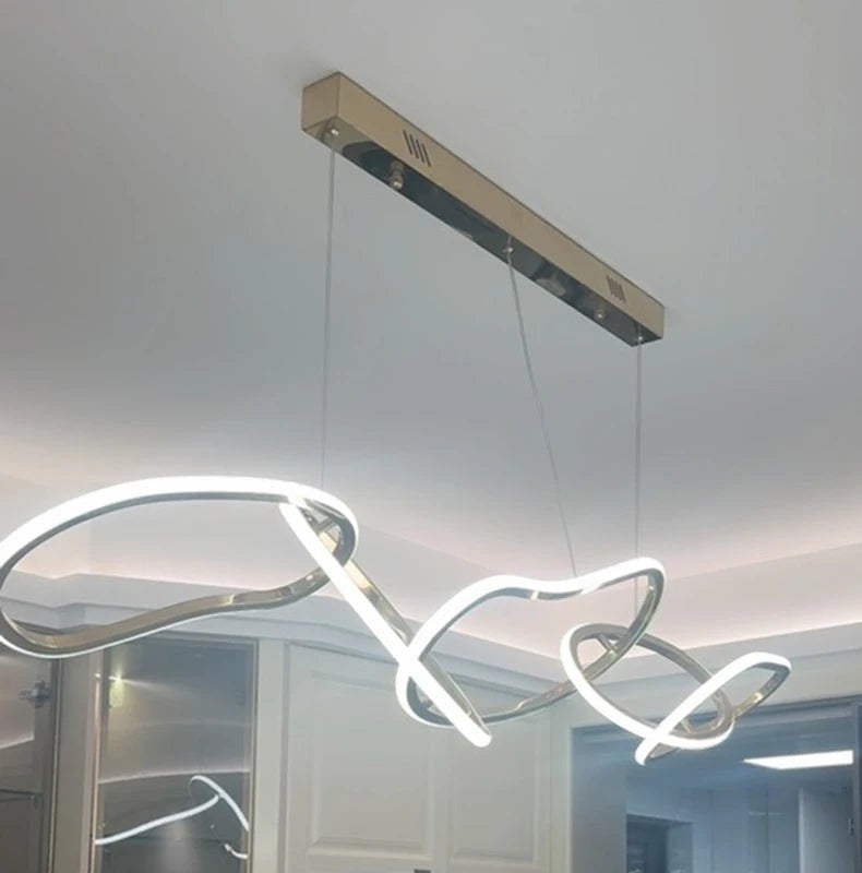 Grande Suspension à Anneaux LED Dimmable – Modèle Orbina (DIMOREE)