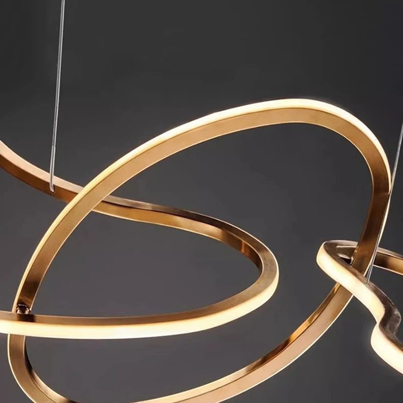 Grande Suspension à Anneaux LED Dimmable – Modèle Orbina (DIMOREE)