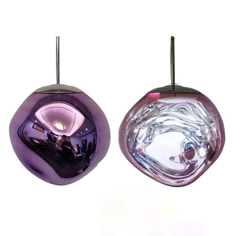 Suspension Dôme en Acrylique Coloré – Modèle Aurore (DIMOREE)